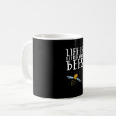 Het Leven Is Beter Met Bijen Koffiemok (Voorkant links)