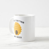 Het Leven Is Beter Met Bijen Koffiemok (Voorkant links)