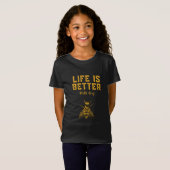 Het leven is beter met bijen t-shirt (Voorkant volledig)