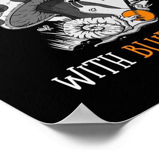 Het leven is beter met blauwdrukken voor een Banjo Poster (Hoek)