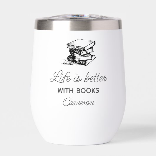 Het leven is beter met boeken, grappig boek club c (Voorkant)