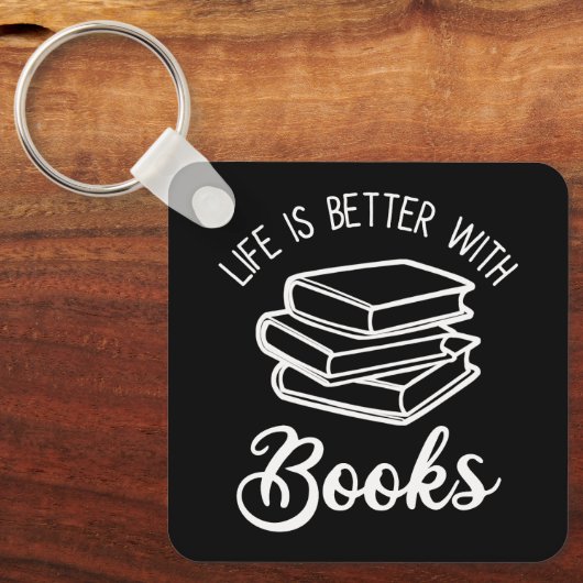 Het leven is beter met boeken sleutelhanger (Voorkant)