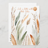 Het leven is beter met Boho Vibes - w / schrijfrui Feestdagenkaart (Voorkant / Achterkant)