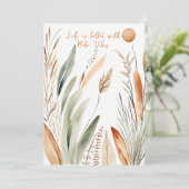 Het leven is beter met Boho Vibes - w / schrijfrui Feestdagenkaart (Staand voorkant)