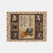 Het leven is beter met Boxer Fleece Blanket, Dog L (Voorkant (Horizontaal))