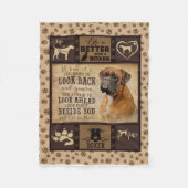 Het leven is beter met Boxer Fleece Blanket, Dog L (Voorkant)