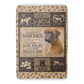 Het leven is beter met Boxer fleece deken, hondenl Badmat (Voorkant Verticaal)