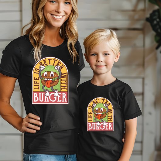 Het leven is beter met Burger T-shirt