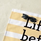 Het leven is beter met Cats Doodle Strandlaken (In situ)