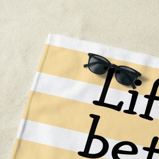 Het leven is beter met Cats Doodle Strandlaken (In situ)