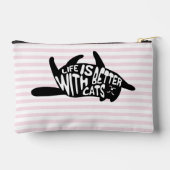 Het leven is beter met Cats - Fun Typography Schat Etui (Achterkant)