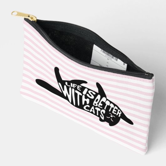 Het leven is beter met Cats - Fun Typography Schat Etui (Open)