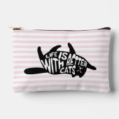 Het leven is beter met Cats - Fun Typography Schat Etui (Voorkant)
