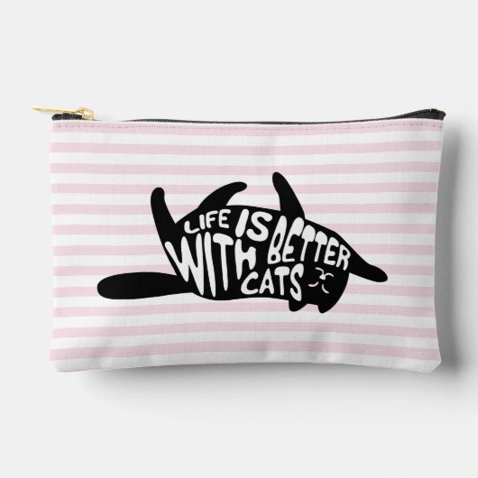 Het leven is beter met Cats - Fun Typography Schat Etui (Voorkant)