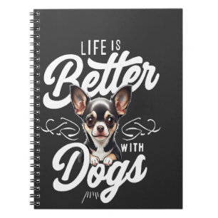 Het leven is beter met Chihuahua-honden Notitieboek