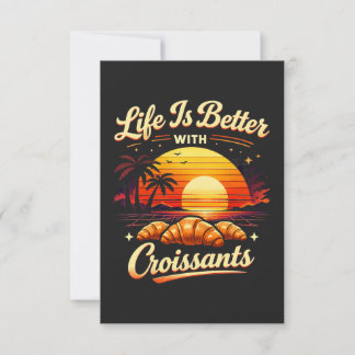 Het Leven Is Beter Met Croissants Bedankkaart