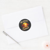 Het Leven Is Beter Met Croissants Ronde Sticker (Envelop)