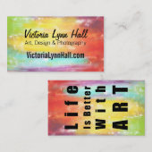 Het leven is beter met de Art Custom Visitekaartje (Voorkant / Achterkant)