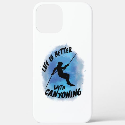 Het leven is beter met de Canyoning Canyoneer-Wate Case-Mate iPhone Case (Achterkant)