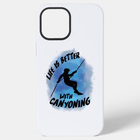 Het leven is beter met de Canyoning Canyoneer-Wate iPhone Hoesje (Achterkant)