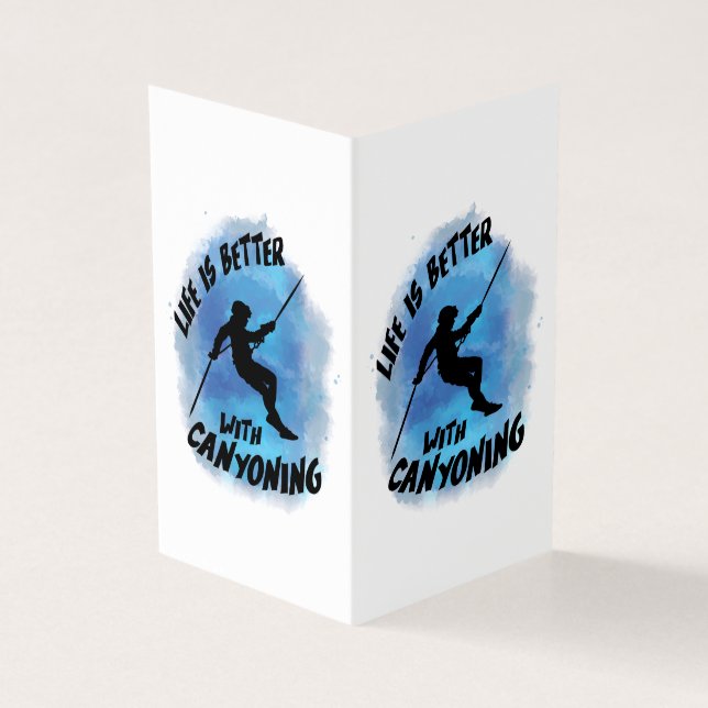 Het leven is beter met de Canyoning Canyoneer-Wate Kaart (Buitenkant)