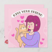 Het leven is beter met de Kaart van de Kattenvakan (Voorkant / Achterkant)