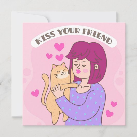 Het leven is beter met de Kaart van de Kattenvakan (Voorkant)