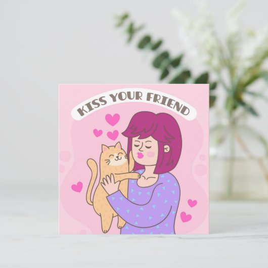 Het leven is beter met de Kaart van de Kattenvakan (Staand voorkant)