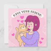 Het leven is beter met de Kaart van de Kattenvakan (Voorkant)