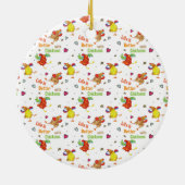 Het leven is beter met de Waterverf van kippen Kun Keramisch Ornament (Achterkant)