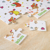 Het leven is beter met de Waterverf van kippen Kun Legpuzzel (Zijkant)