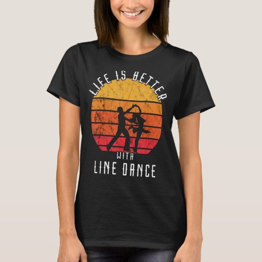 Het leven is beter met de Westerne retro Vinta van T-shirt (Voorkant)