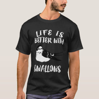 Het leven is beter met de zweetse vogelgift t-shirt
