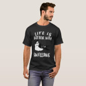 Het leven is beter met de zweetse vogelgift t-shirt (Voorkant volledig)