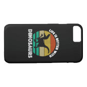 Het leven is beter met dinosaurussen Case-Mate iPhone case (Achterkant (Horizontaal))