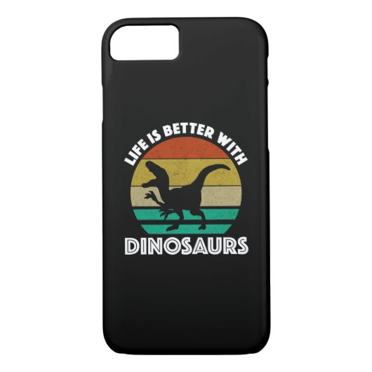 Het leven is beter met dinosaurussen Case-Mate iPhone case (Achterkant)