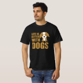 Het leven is beter met Dogs Cute Cocker Spaniel Do T-shirt (Voorkant volledig)