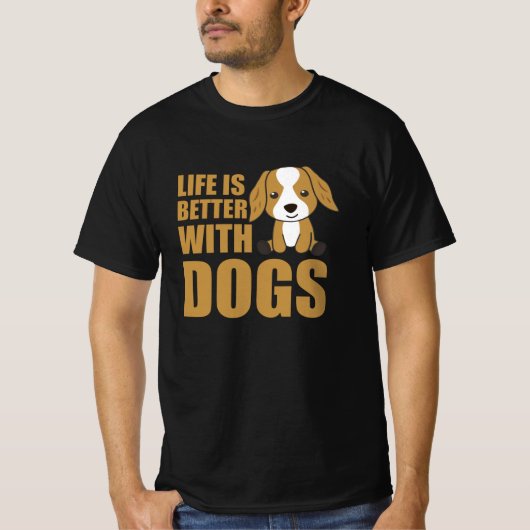 Het leven is beter met Dogs Cute Cocker Spaniel Do T-shirt (Voorkant)
