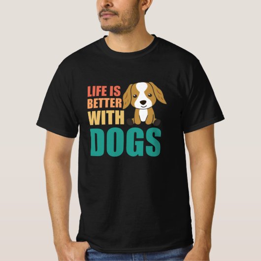 Het leven is beter met Dogs Cute Cocker Spaniel Do T-shirt (Voorkant)