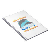 Het leven is beter met Dolphins Notitieboek (Rechterzijde)