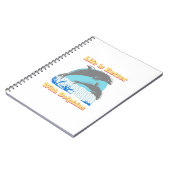 Het leven is beter met Dolphins Notitieboek (Linkerzijde)
