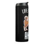 Het leven is beter met een Akita Thermosbeker (Gedraaid links)