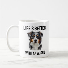 Het leven is beter met een Aussie schattige koffie Koffiemok