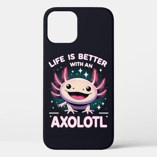 Het leven is beter met een Axolotl, Kinder Axolotl Case-Mate iPhone Case (Achterkant)