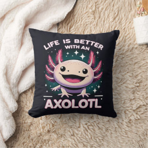 Het leven is beter met een Axolotl, Kinder Axolotl Kussen