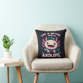 Het leven is beter met een Axolotl, Kinder Axolotl Kussen (Stoel)