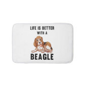 Het leven is beter met een Beagle Badmat (Voorkant)
