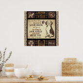 Het leven is beter met een beagle-doekje. poster (Keuken)
