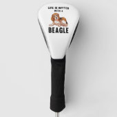 Het leven is beter met een Beagle Golfheadcover (Voorkant)