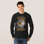 Het leven is beter met een beagle-hond-groothandel t-shirt (Voorkant volledig)